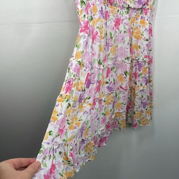 Rue 21 Floral Print Women's Sleeveless Floral Mini Dress Tiered Ruffle detail 3X - Picture 5 of 13
